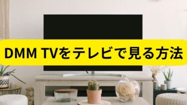 DMM TVをテレビで見る方法　fire stick、Android TV、PS5の利用方法
